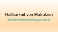 Haltbarkeit von Matratzen PowerPoint PPT Presentation