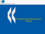 Entrepreneurship Measurement Manual