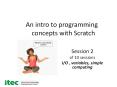 An intro to programming    concepts with Scratch PowerPoint PPT Presentation