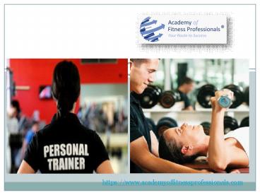 Personal fitness education & diploma course in London