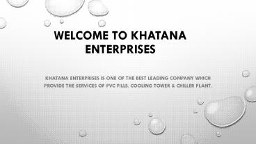 Cooling tower Maintenance Services|Khatana Enterprises