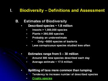 Biodiversity 