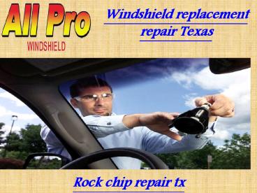 Car windshield replacement