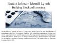 Brodie Johnson Merrill Lynch - Building Blocks of Investing PowerPoint PPT Presentation