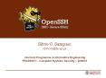 OpenSSH (SSH - Secure SHell) PowerPoint PPT Presentation