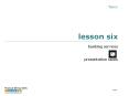 lesson six