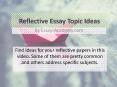 Reflective Essay Topics Ideas PowerPoint PPT Presentation