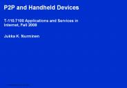 P2P and Handheld Devices