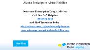 Aizona Prescription Abuse Helpline