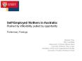 Self-Employed Mothers in Australia: Pushed by inflexibility, pulled by opportunity Preliminary Findings PowerPoint PPT Presentation