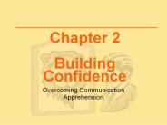 Chapter 2 Building Confidence