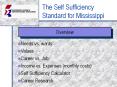 The Self Sufficiency Standard for Mississippi PowerPoint PPT Presentation