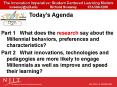 Part 1  What does the research say about the  Millennial behaviors, preferences and characteristics? PowerPoint PPT Presentation