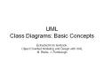 UML Class Diagrams: Basic Concepts PowerPoint PPT Presentation