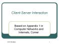 Client-Server Interaction PowerPoint PPT Presentation