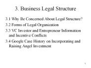 3. Business Legal Structure