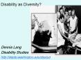 Disability as Diversity? PowerPoint PPT Presentation