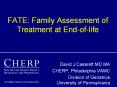 FATE: Family Assessment of Treatment at End-of-life PowerPoint PPT Presentation