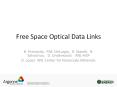 Free Space Optical Data Links PowerPoint PPT Presentation