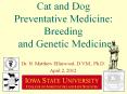 Cat and Dog Preventative Medicine: Breeding and Genetic Medicine PowerPoint PPT Presentation