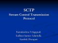 SCTP Stream Control Transmission Protocol PowerPoint PPT Presentation