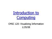 CMSC 120: Visualizing Information
