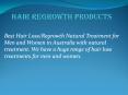 Hair Regrowth Products - Hair By Science PowerPoint PPT Presentation