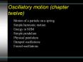Motion of a particle on a spring PowerPoint PPT Presentation
