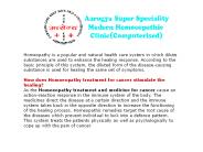 How effective is Homoeopathy cure for cancer?