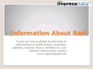 Information About Bari