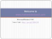 Personal Trainer NYC