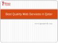 Best Quality Web Services in Qatar - iPrism Technologies PowerPoint PPT Presentation