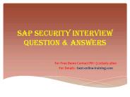 Sap security interview question & answers