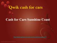 Cash For Cars in Sunshine Coast