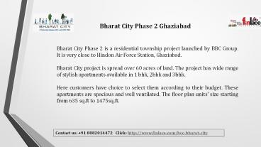 Bharat City Phase 2 Ghaziabad Reviews Floor Plans