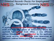 Criminal Records Checks-National Employment Screening