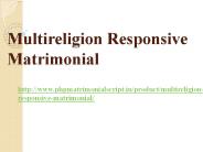 Multireligion Responsive Matrimonial | Readymade Matchmaking Website Script