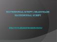 Matrimonial Script | Readymade Matrimonial Script PowerPoint PPT Presentation