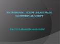 Matrimonial Script | Readymade Matrimonial Script (1) PowerPoint PPT Presentation