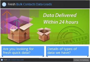 Get fresh bulk contacts data leads UK