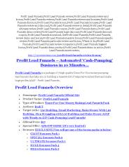 Profit Lead Funnels review and Exclusive $26,400 Bonus