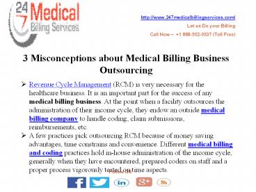 3 Misconceptions about Medical Billing Business Outsourcing