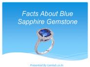 Facts About Blue Sapphire Gemstone
