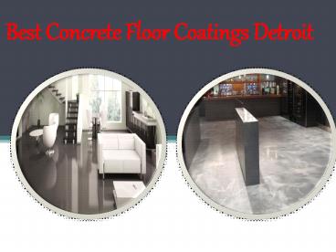 Best Concrete Floor Coatings Detroit