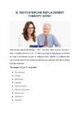 IS TESTOSTERONE REPLACEMENT THERAPY SAFE? PowerPoint PPT Presentation