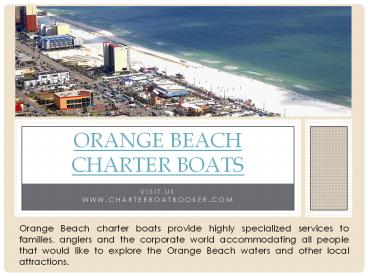 Orange Beach Charter Fishing