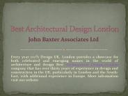 Best Architectural Design London