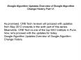Google Algorithm Updates:Overview of Google Algorithm Change History Part VI PowerPoint PPT Presentation