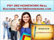 PSY 360 HOMEWORK Real Success/psy360homework.com