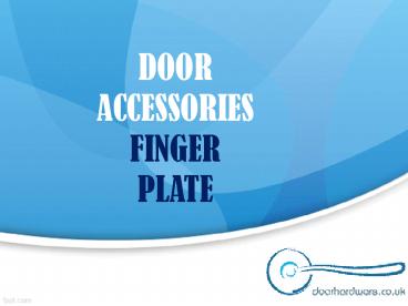 finger-plate